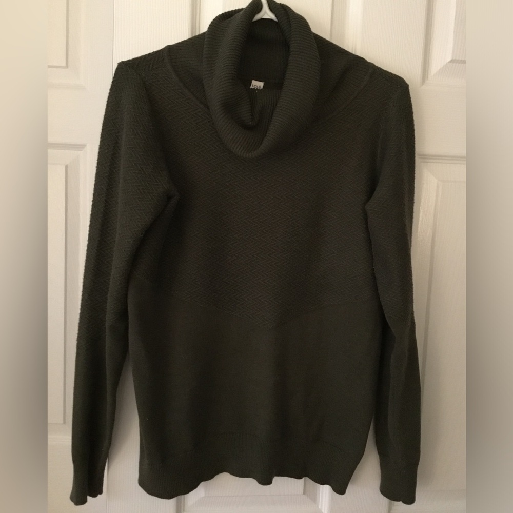 Lole Olive Green Cowl Neck Sweater